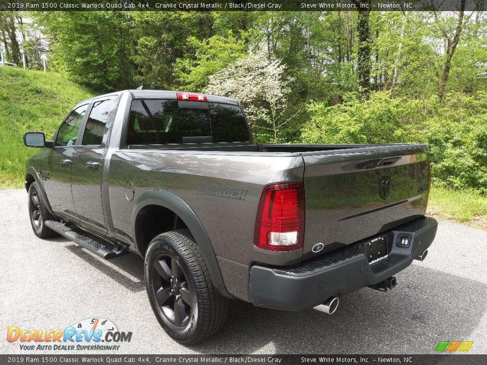 2019 Ram 1500 Classic Warlock Quad Cab 4x4 Granite Crystal Metallic / Black/Diesel Gray Photo #9