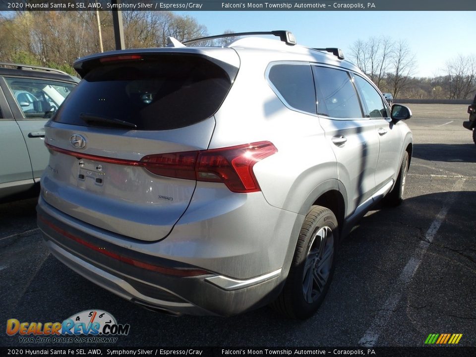 2020 Hyundai Santa Fe SEL AWD Symphony Silver / Espresso/Gray Photo #4