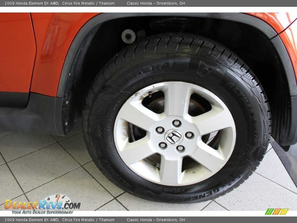 2009 Honda Element EX AWD Citrus Fire Metallic / Titanium Photo #5