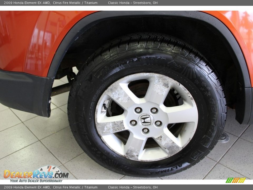 2009 Honda Element EX AWD Citrus Fire Metallic / Titanium Photo #6