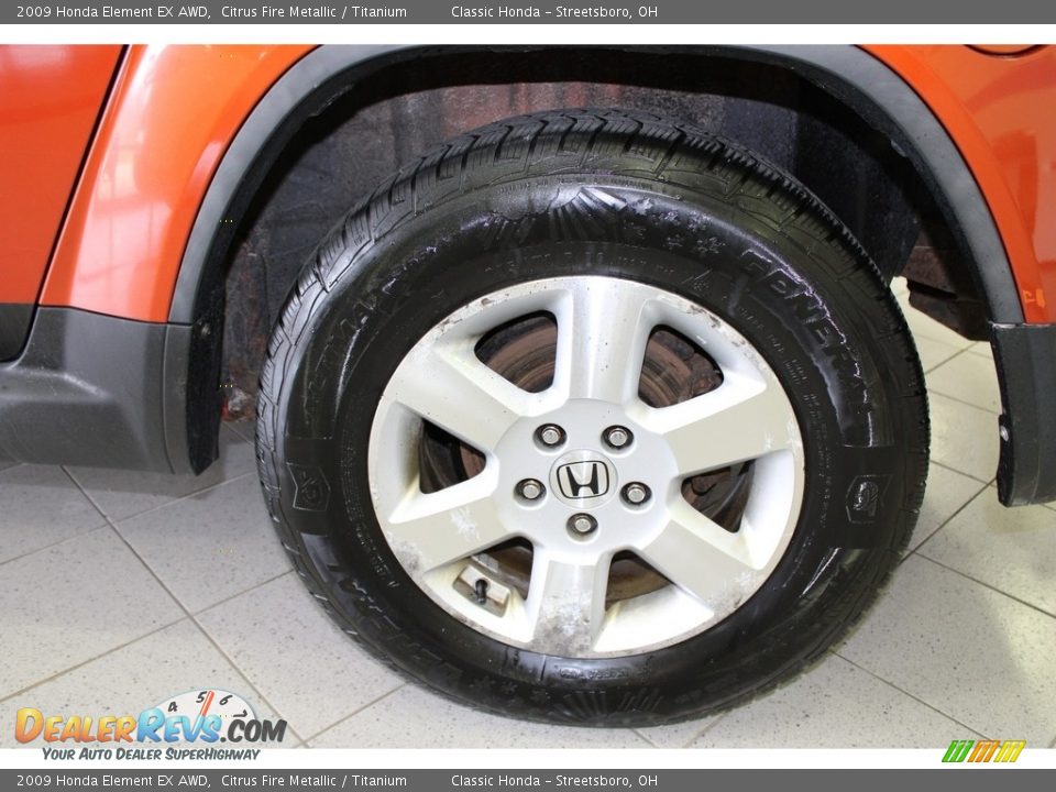 2009 Honda Element EX AWD Citrus Fire Metallic / Titanium Photo #11