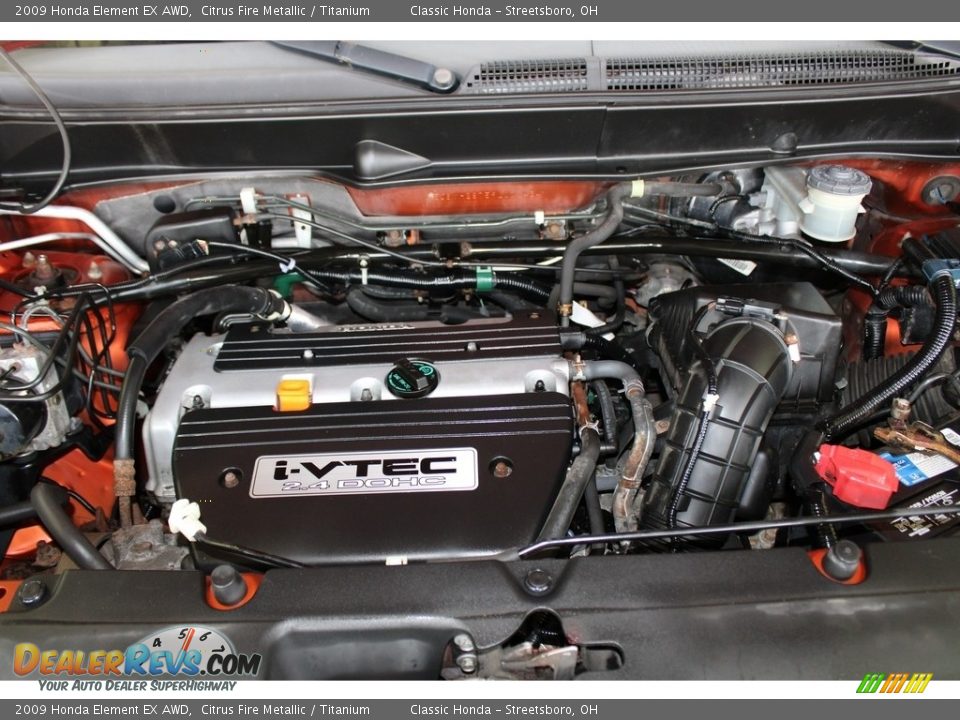 2009 Honda Element EX AWD Citrus Fire Metallic / Titanium Photo #13