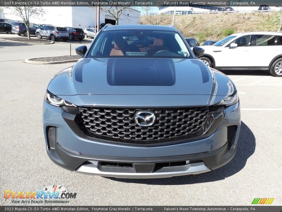 2023 Mazda CX-50 Turbo AWD Meridian Edition Polymetal Gray Metallic / Terracotta Photo #8