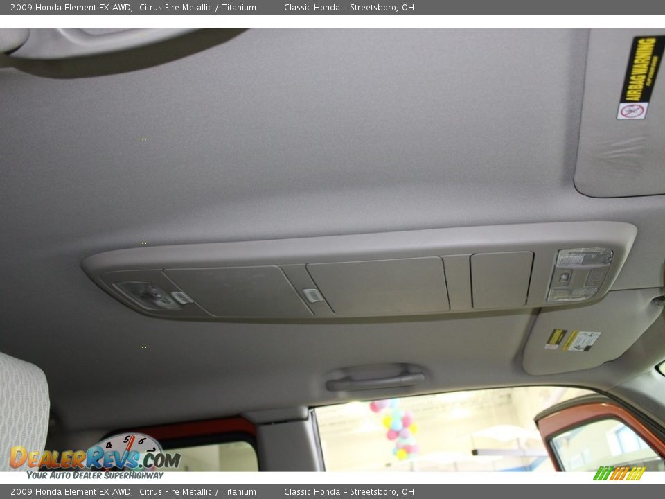 2009 Honda Element EX AWD Citrus Fire Metallic / Titanium Photo #17