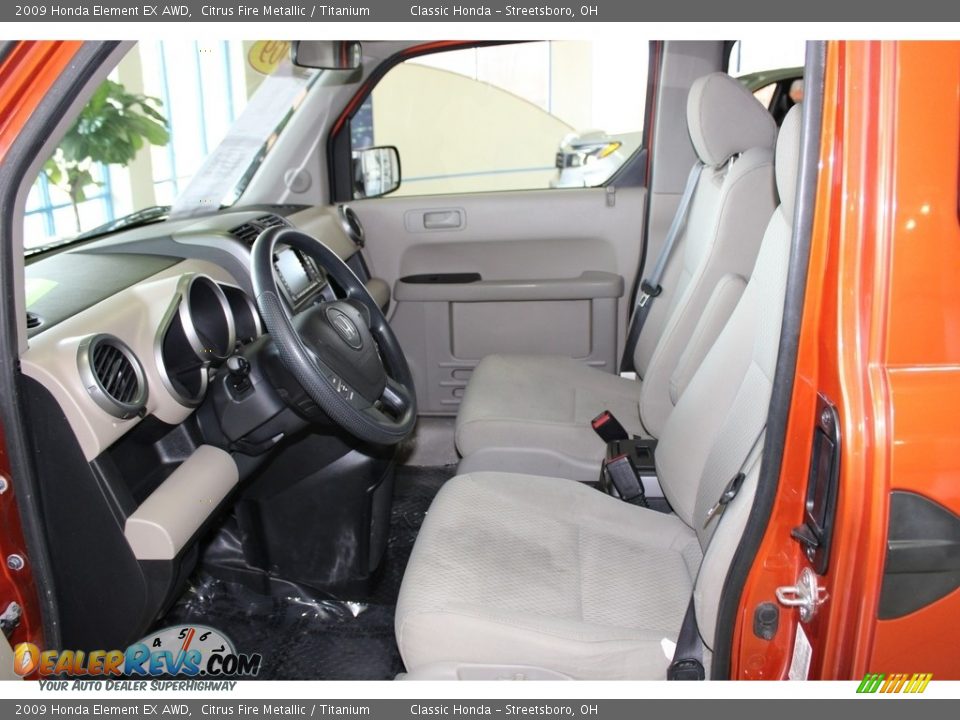 2009 Honda Element EX AWD Citrus Fire Metallic / Titanium Photo #27