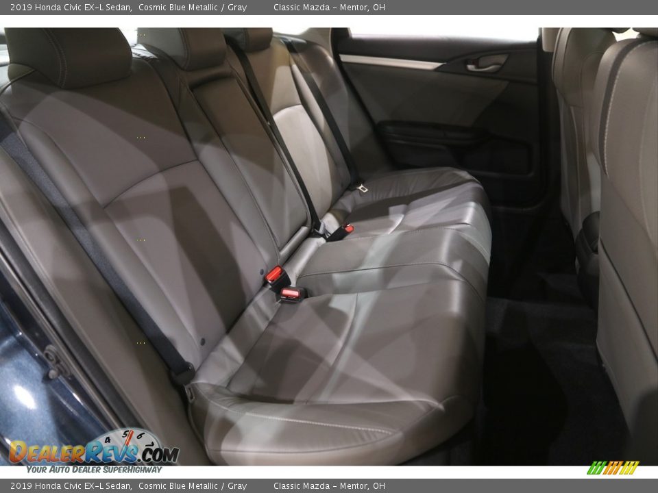 2019 Honda Civic EX-L Sedan Cosmic Blue Metallic / Gray Photo #18