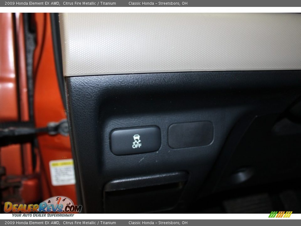 2009 Honda Element EX AWD Citrus Fire Metallic / Titanium Photo #32