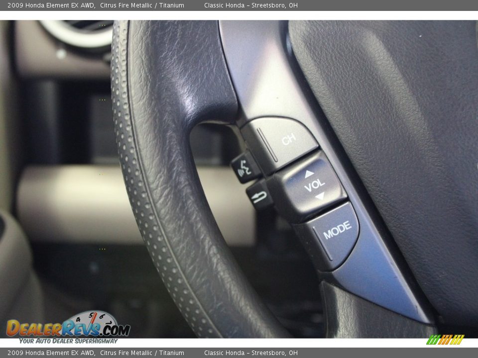 2009 Honda Element EX AWD Citrus Fire Metallic / Titanium Photo #34