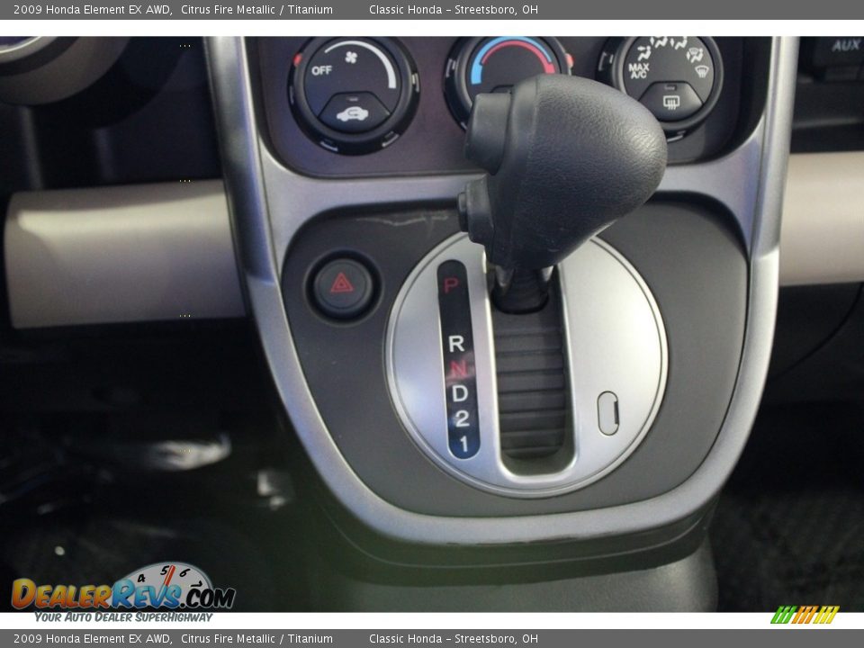 2009 Honda Element EX AWD Citrus Fire Metallic / Titanium Photo #36