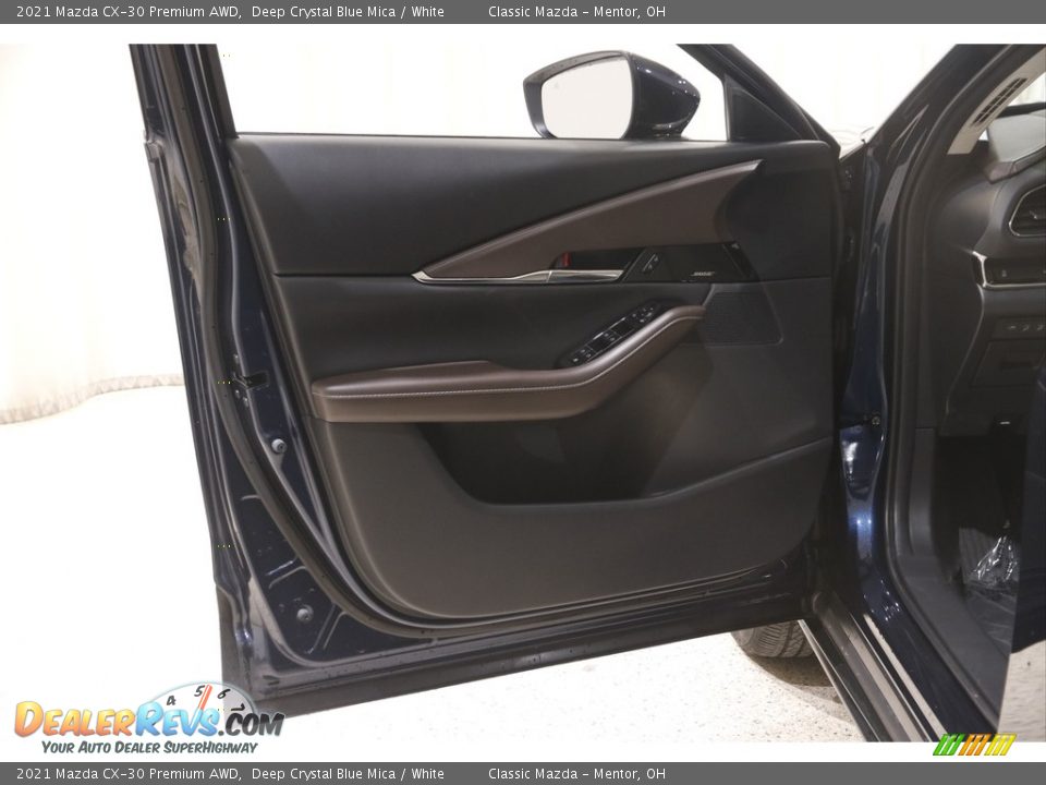 2021 Mazda CX-30 Premium AWD Deep Crystal Blue Mica / White Photo #4