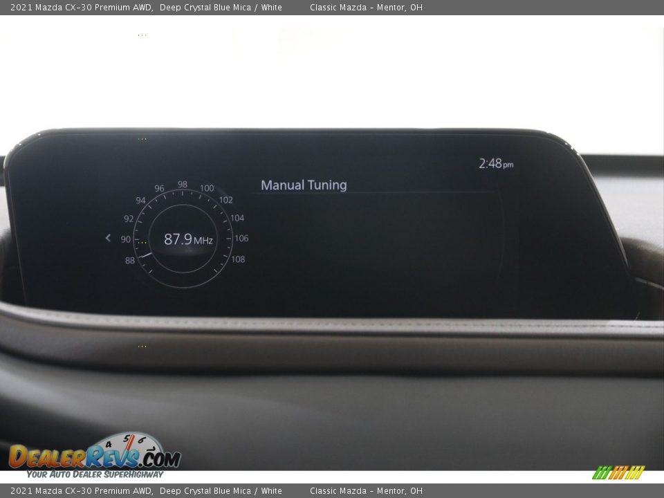 2021 Mazda CX-30 Premium AWD Deep Crystal Blue Mica / White Photo #11