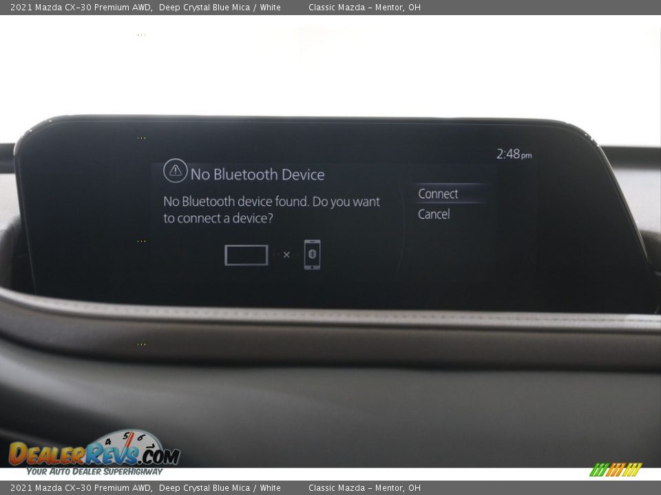 2021 Mazda CX-30 Premium AWD Deep Crystal Blue Mica / White Photo #12
