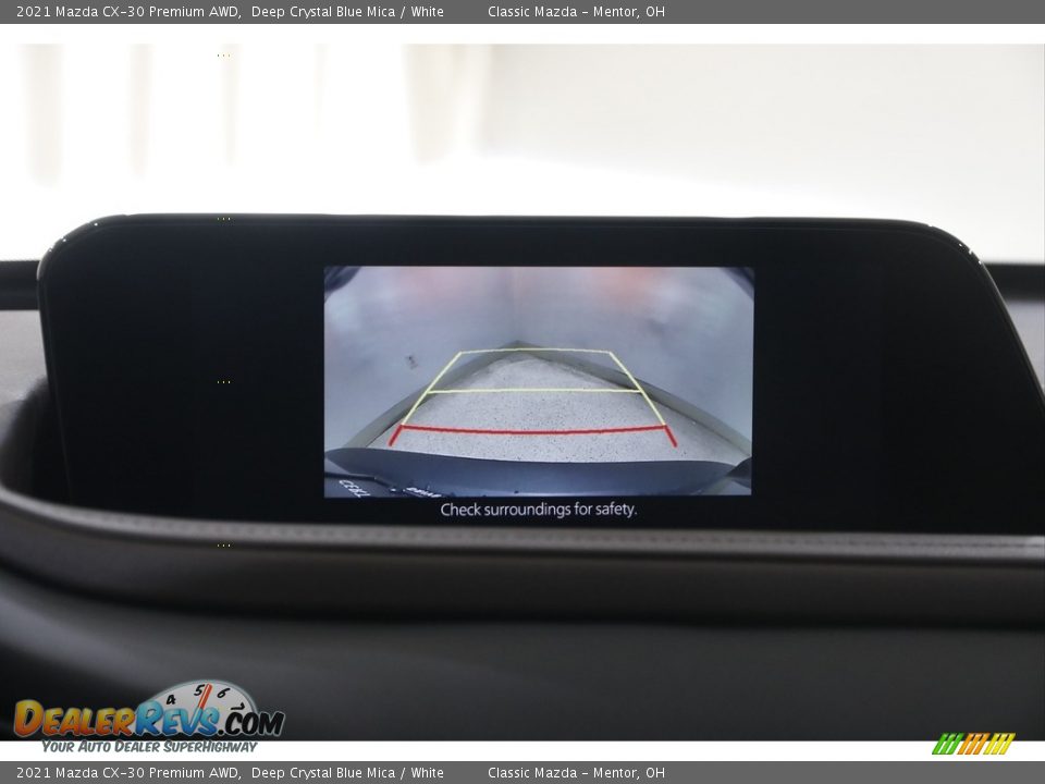 2021 Mazda CX-30 Premium AWD Deep Crystal Blue Mica / White Photo #13