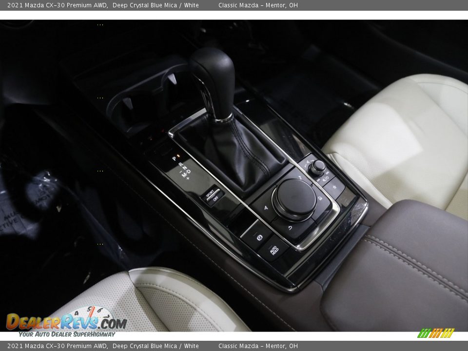 2021 Mazda CX-30 Premium AWD Deep Crystal Blue Mica / White Photo #15