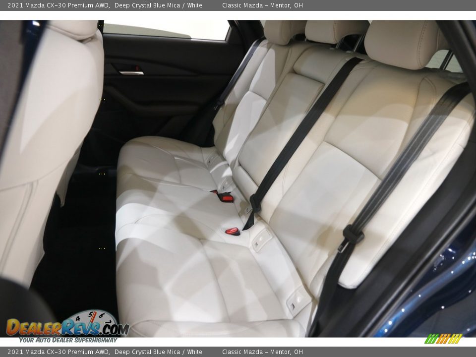 2021 Mazda CX-30 Premium AWD Deep Crystal Blue Mica / White Photo #18