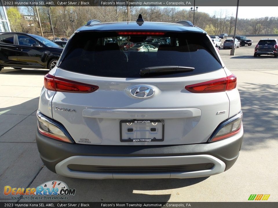 2023 Hyundai Kona SEL AWD Cyber Silver / Black Photo #3