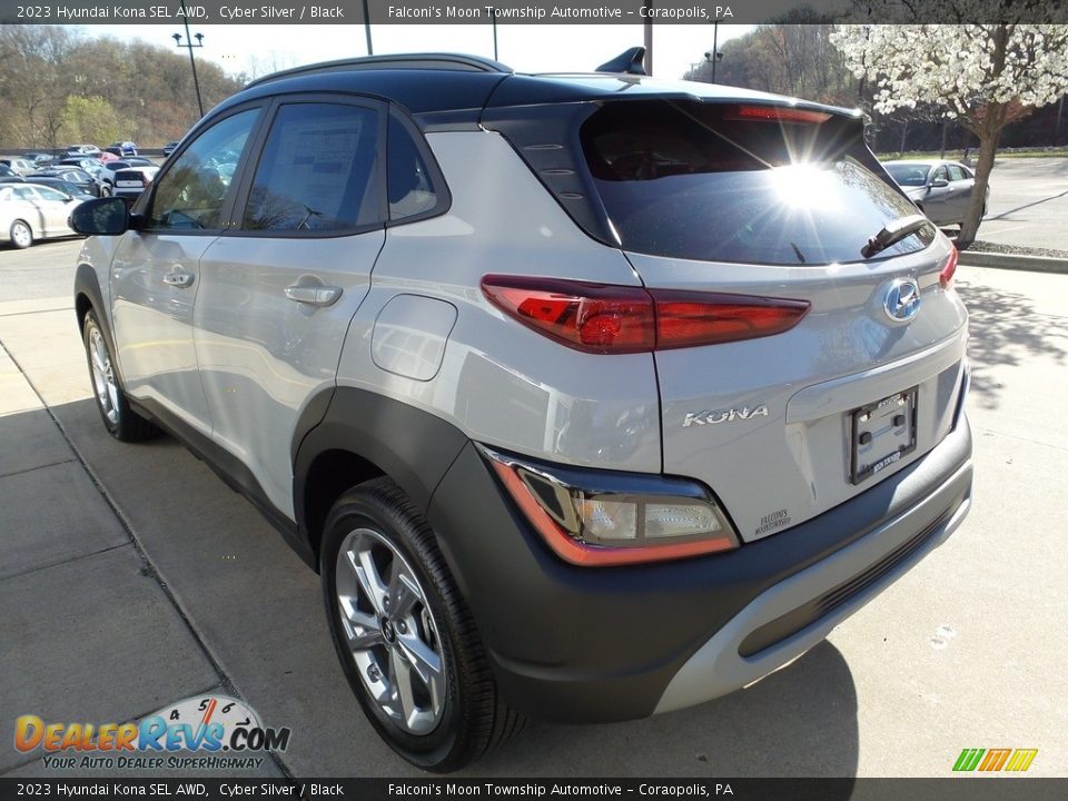 2023 Hyundai Kona SEL AWD Cyber Silver / Black Photo #5