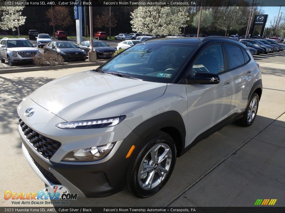 2023 Hyundai Kona SEL AWD Cyber Silver / Black Photo #7