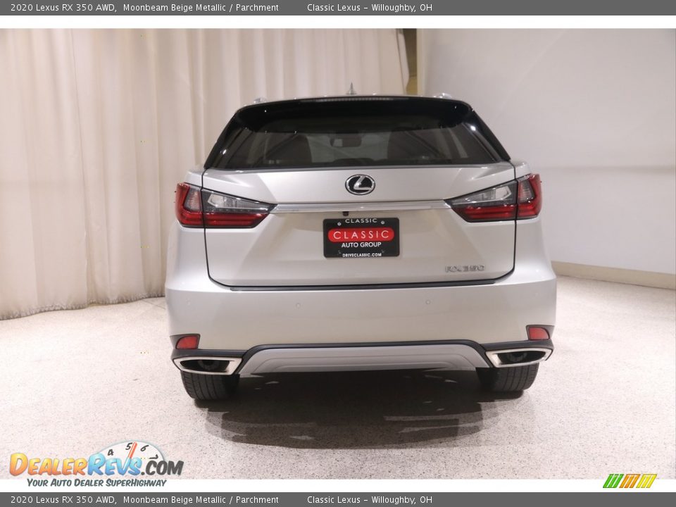 2020 Lexus RX 350 AWD Moonbeam Beige Metallic / Parchment Photo #20