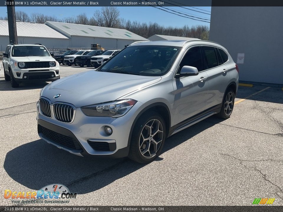 2018 BMW X1 xDrive28i Glacier Silver Metallic / Black Photo #8