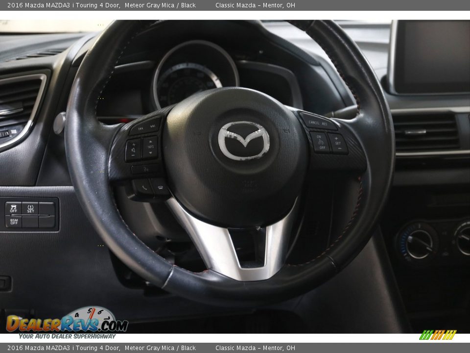 2016 Mazda MAZDA3 i Touring 4 Door Meteor Gray Mica / Black Photo #7