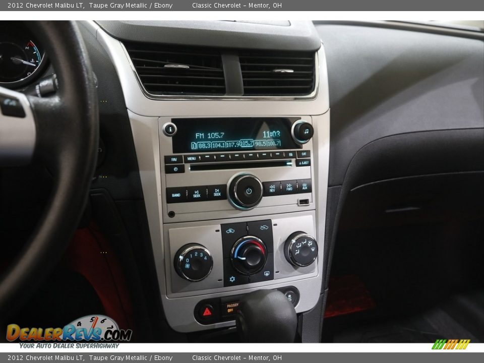 2012 Chevrolet Malibu LT Taupe Gray Metallic / Ebony Photo #9