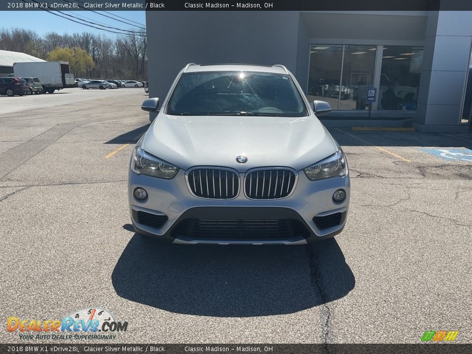 2018 BMW X1 xDrive28i Glacier Silver Metallic / Black Photo #11