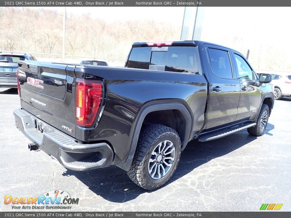 2021 GMC Sierra 1500 AT4 Crew Cab 4WD Onyx Black / Jet Black Photo #7