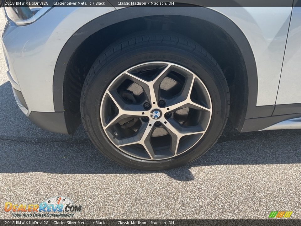 2018 BMW X1 xDrive28i Glacier Silver Metallic / Black Photo #14