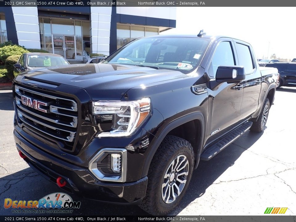 2021 GMC Sierra 1500 AT4 Crew Cab 4WD Onyx Black / Jet Black Photo #12