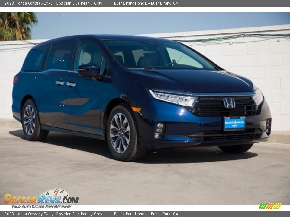 2023 Honda Odyssey EX-L Obsidian Blue Pearl / Gray Photo #1