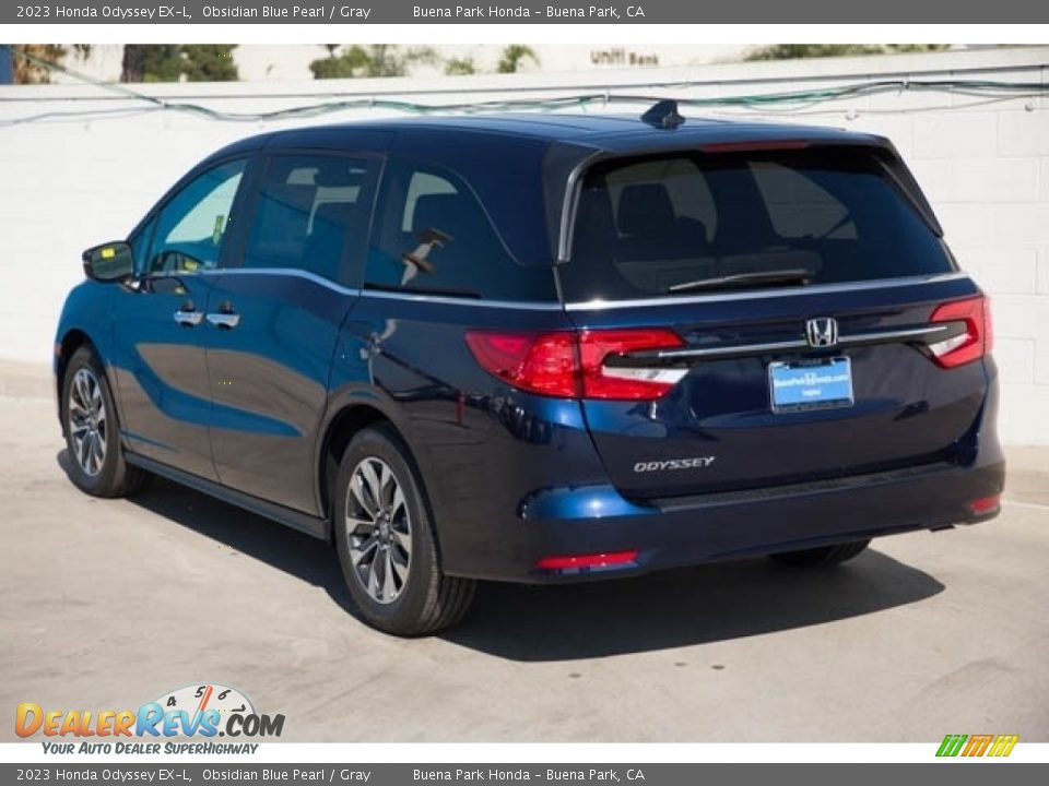 2023 Honda Odyssey EX-L Obsidian Blue Pearl / Gray Photo #2