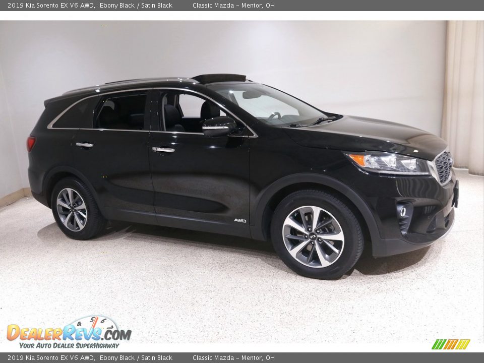 Ebony Black 2019 Kia Sorento EX V6 AWD Photo #1