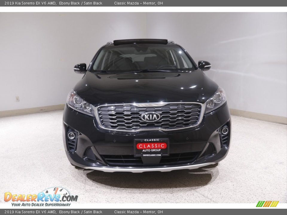 2019 Kia Sorento EX V6 AWD Ebony Black / Satin Black Photo #2