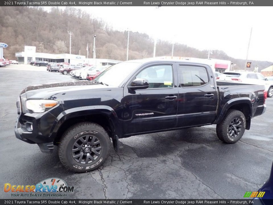 Midnight Black Metallic 2021 Toyota Tacoma SR5 Double Cab 4x4 Photo #5