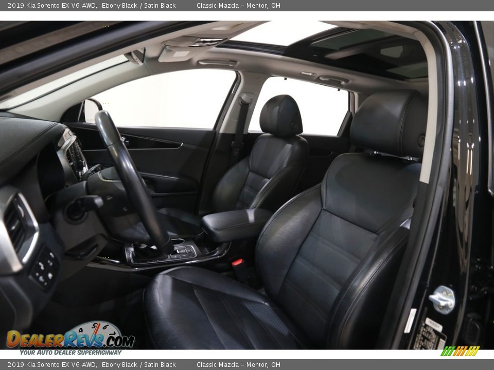 Satin Black Interior - 2019 Kia Sorento EX V6 AWD Photo #5