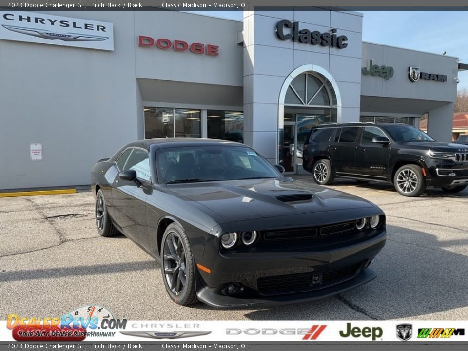 2023 Dodge Challenger GT Pitch Black / Black Photo #1