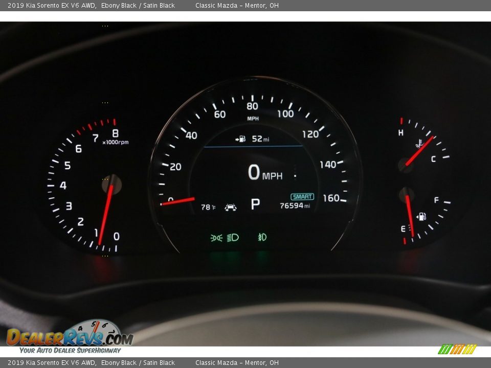 2019 Kia Sorento EX V6 AWD Gauges Photo #8