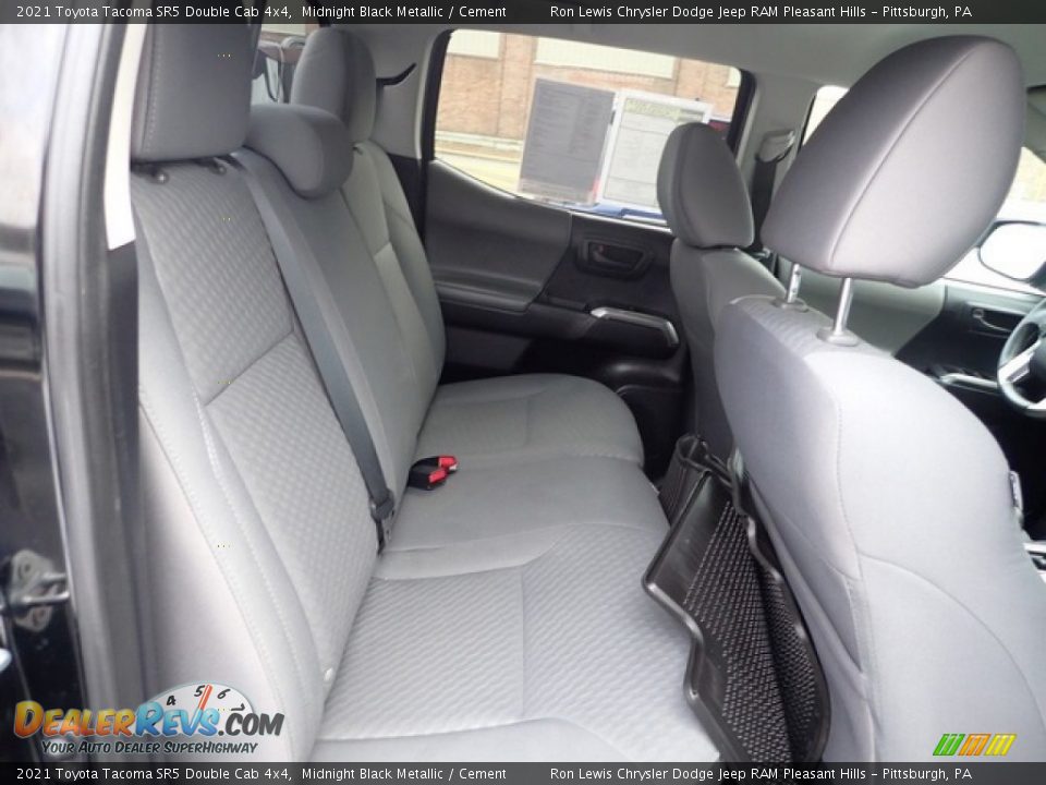 Rear Seat of 2021 Toyota Tacoma SR5 Double Cab 4x4 Photo #11