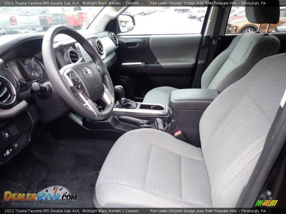 Cement Interior - 2021 Toyota Tacoma SR5 Double Cab 4x4 Photo #15