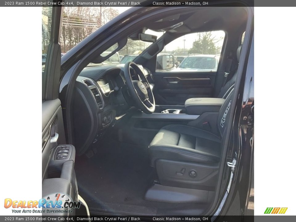 2023 Ram 1500 Rebel Crew Cab 4x4 Diamond Black Crystal Pearl / Black Photo #2