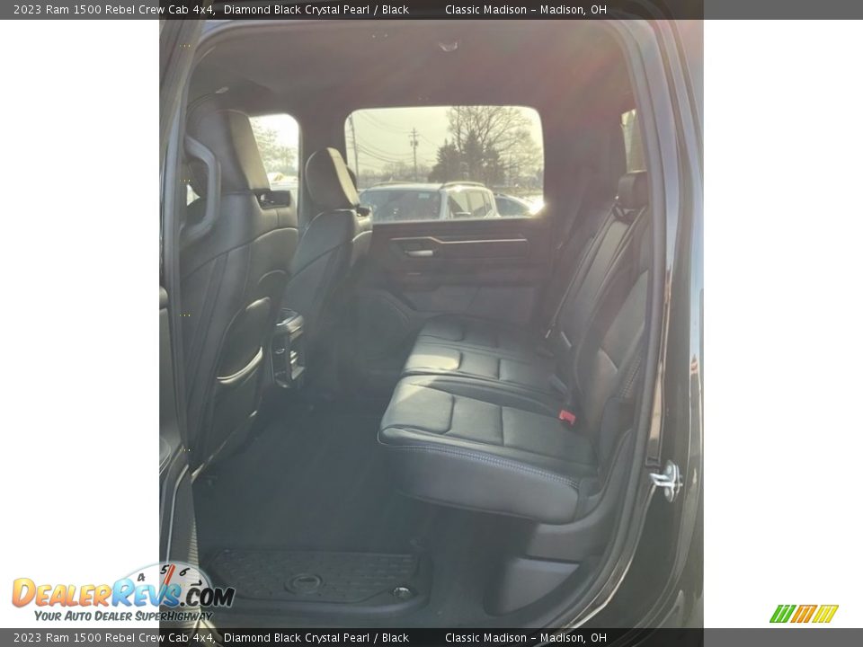 2023 Ram 1500 Rebel Crew Cab 4x4 Diamond Black Crystal Pearl / Black Photo #3