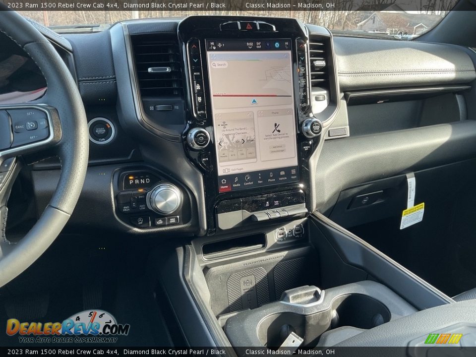 2023 Ram 1500 Rebel Crew Cab 4x4 Diamond Black Crystal Pearl / Black Photo #6