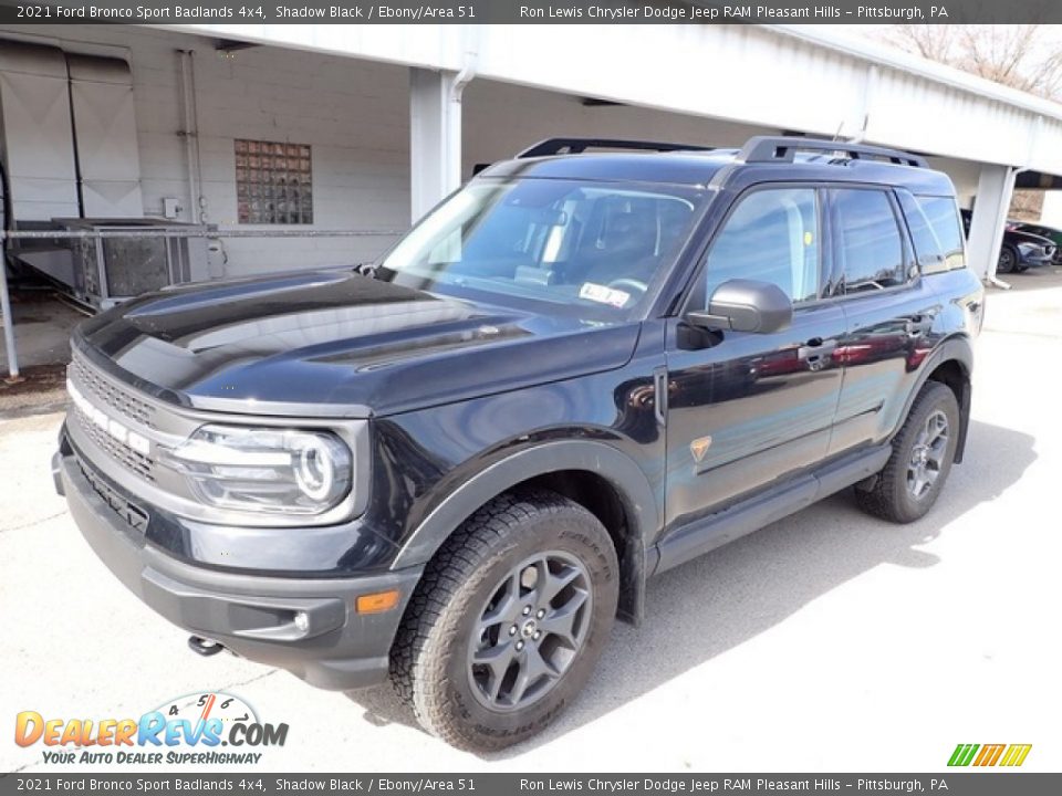 2021 Ford Bronco Sport Badlands 4x4 Shadow Black / Ebony/Area 51 Photo #4