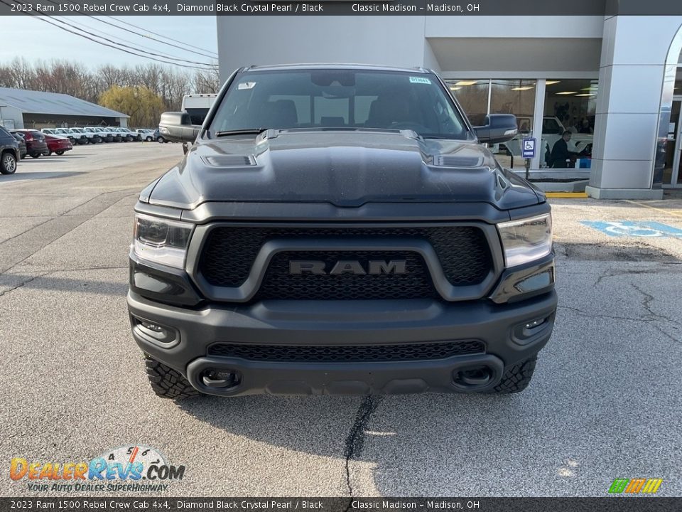 2023 Ram 1500 Rebel Crew Cab 4x4 Diamond Black Crystal Pearl / Black Photo #10