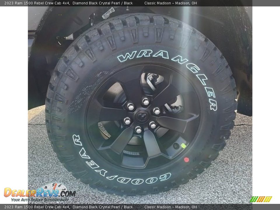 2023 Ram 1500 Rebel Crew Cab 4x4 Diamond Black Crystal Pearl / Black Photo #13