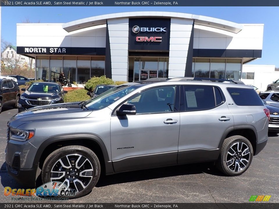 2021 GMC Acadia SLE AWD Satin Steel Metallic / Jet Black Photo #1