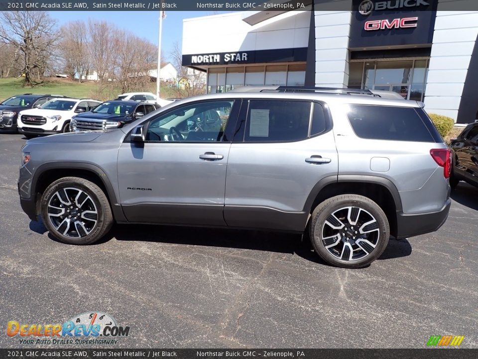 2021 GMC Acadia SLE AWD Satin Steel Metallic / Jet Black Photo #2