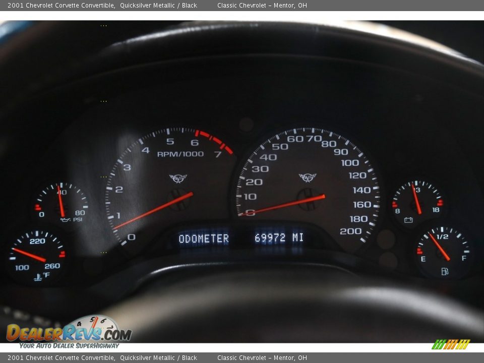 2001 Chevrolet Corvette Convertible Gauges Photo #10