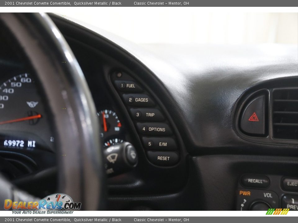 Controls of 2001 Chevrolet Corvette Convertible Photo #11